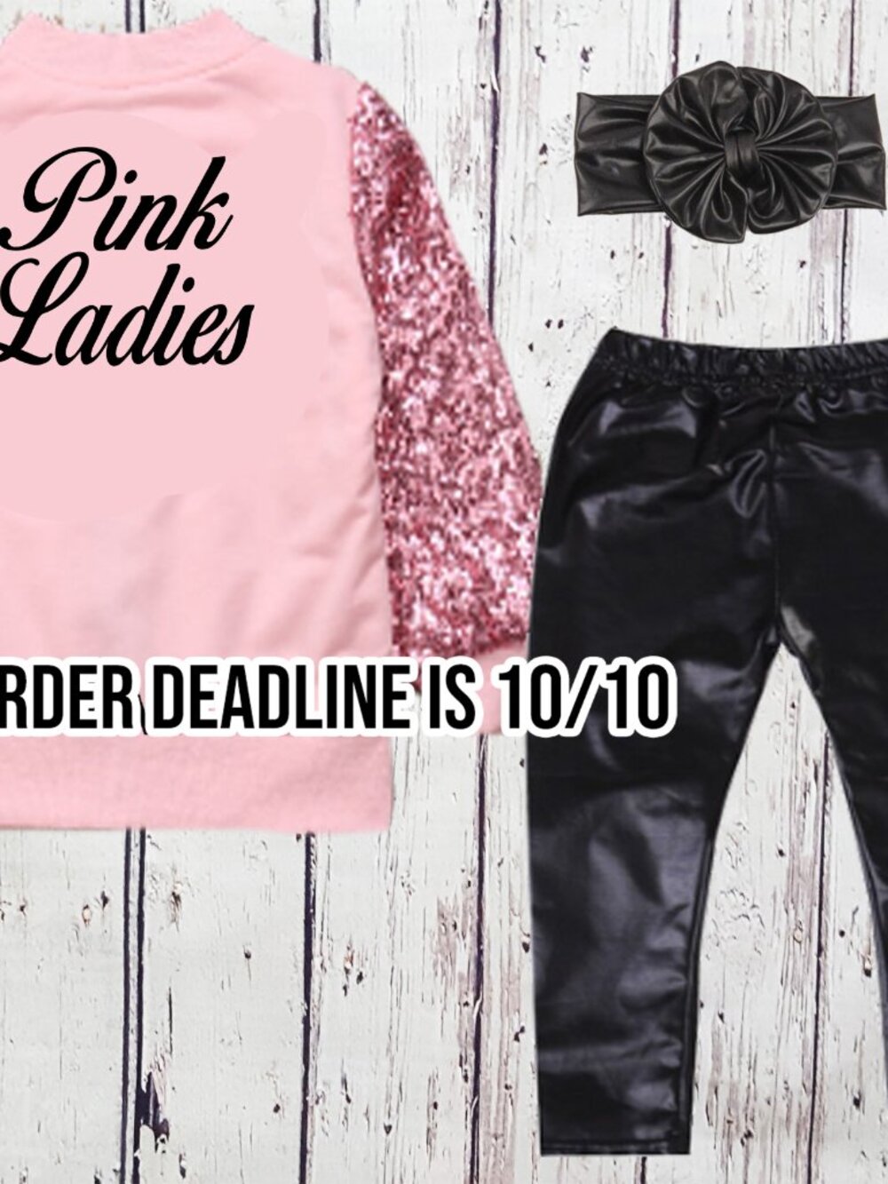 Pink Ladies Inspired Halloween Costume For Toddler Girls - Picture 4 of 16